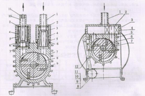 WX型無油旋片式真空泵結(jié)構(gòu)圖