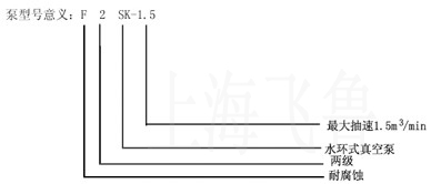 2SKF型水環(huán)式真空泵型號意義